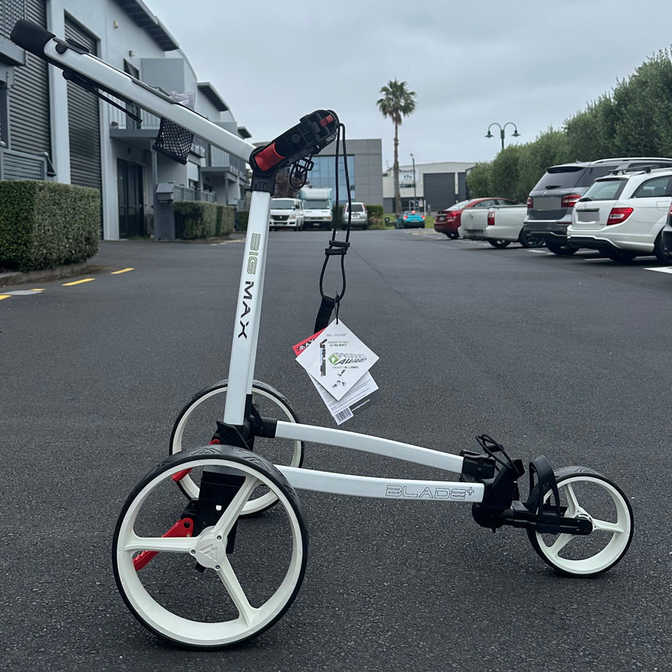 BIG MAX BLADE+ Golf Trundler Trolley Golf push cart FLATFOLD