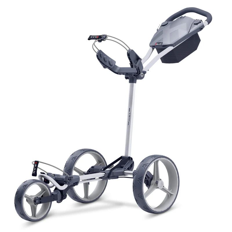 BIG MAX TRIO Golf Trundler FLATFOLD Push Cart 3-Wheel Trolley