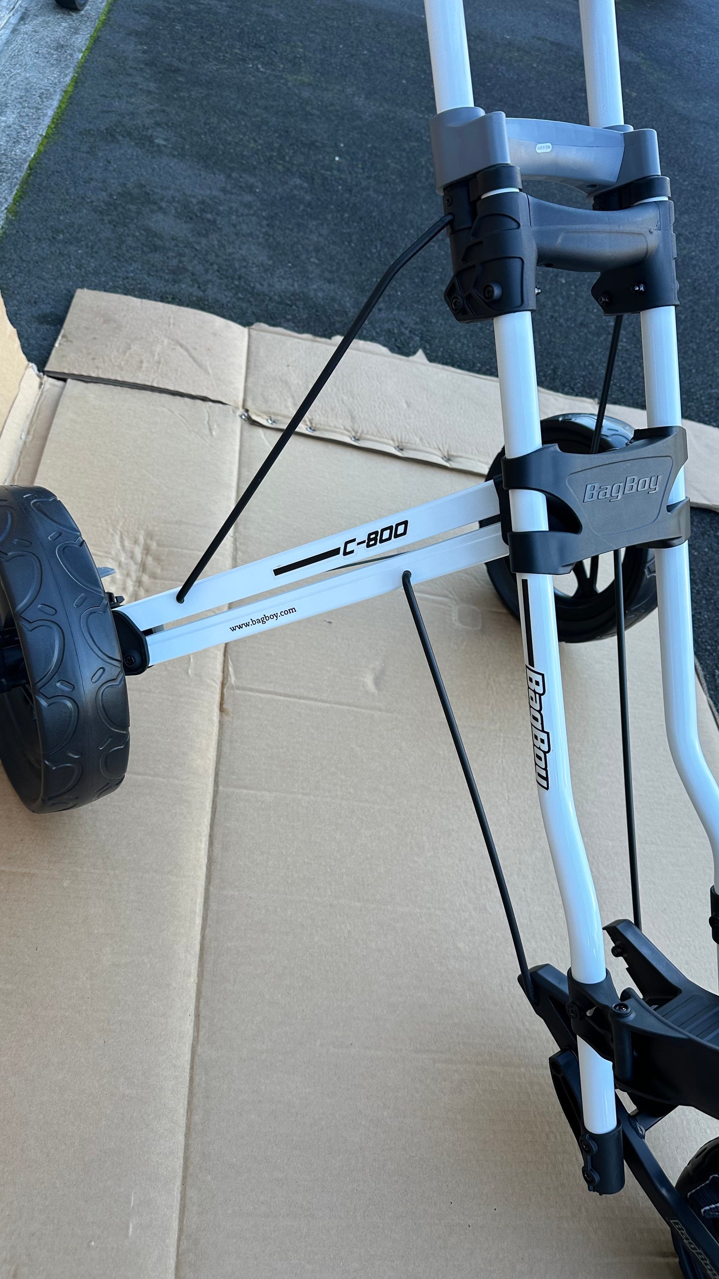 Bag Boy C800 Golf Trundler Golf Trolley quick release folding golf 3 Wheel push cart with drink holder