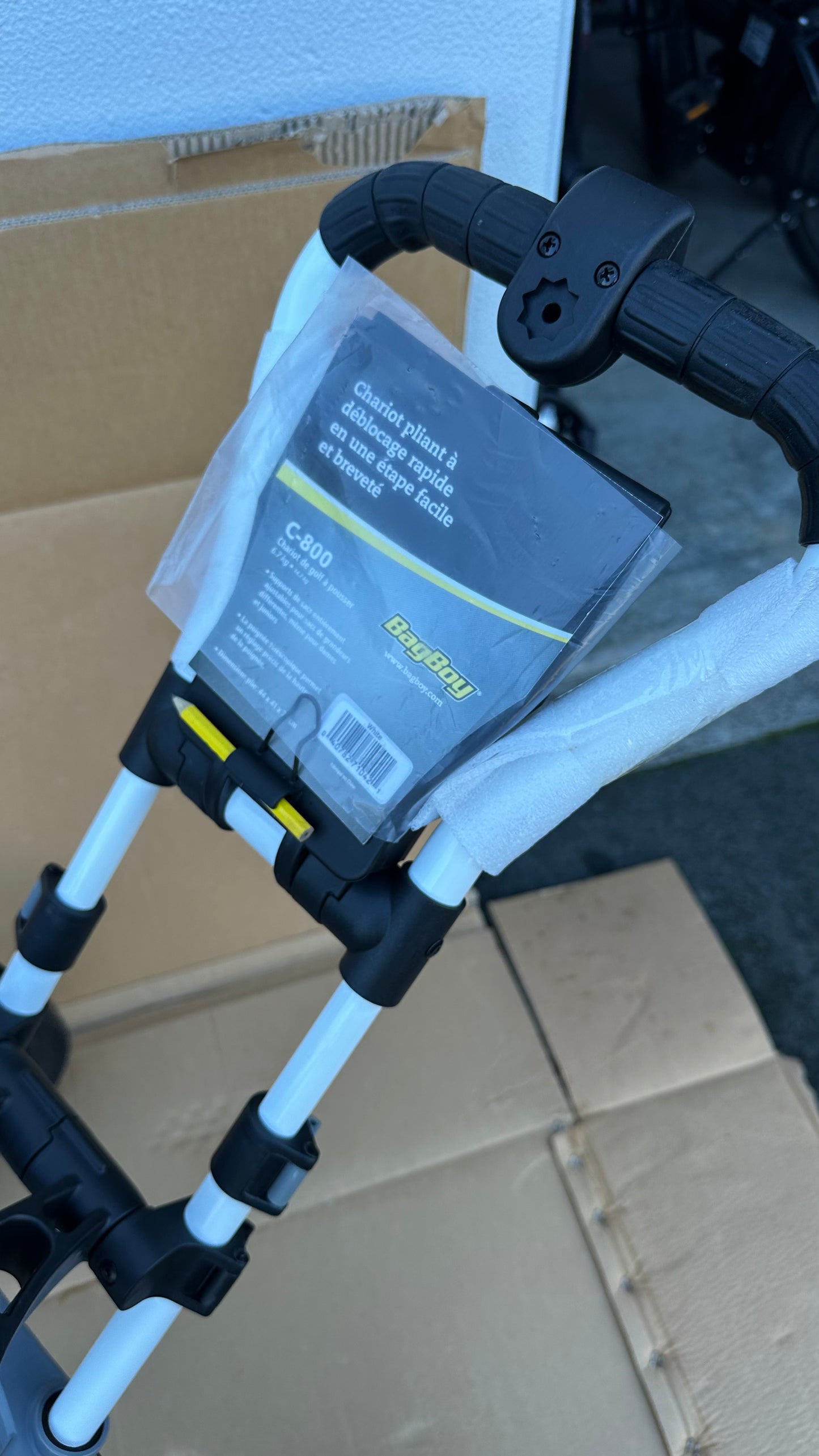 Bag Boy C800 Golf Trundler Golf Trolley quick release folding golf 3 Wheel push cart with drink holder