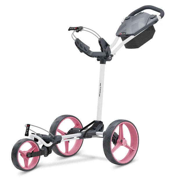 BIG MAX TRIO Golf Trundler FLATFOLD Push Cart 3-Wheel Trolley