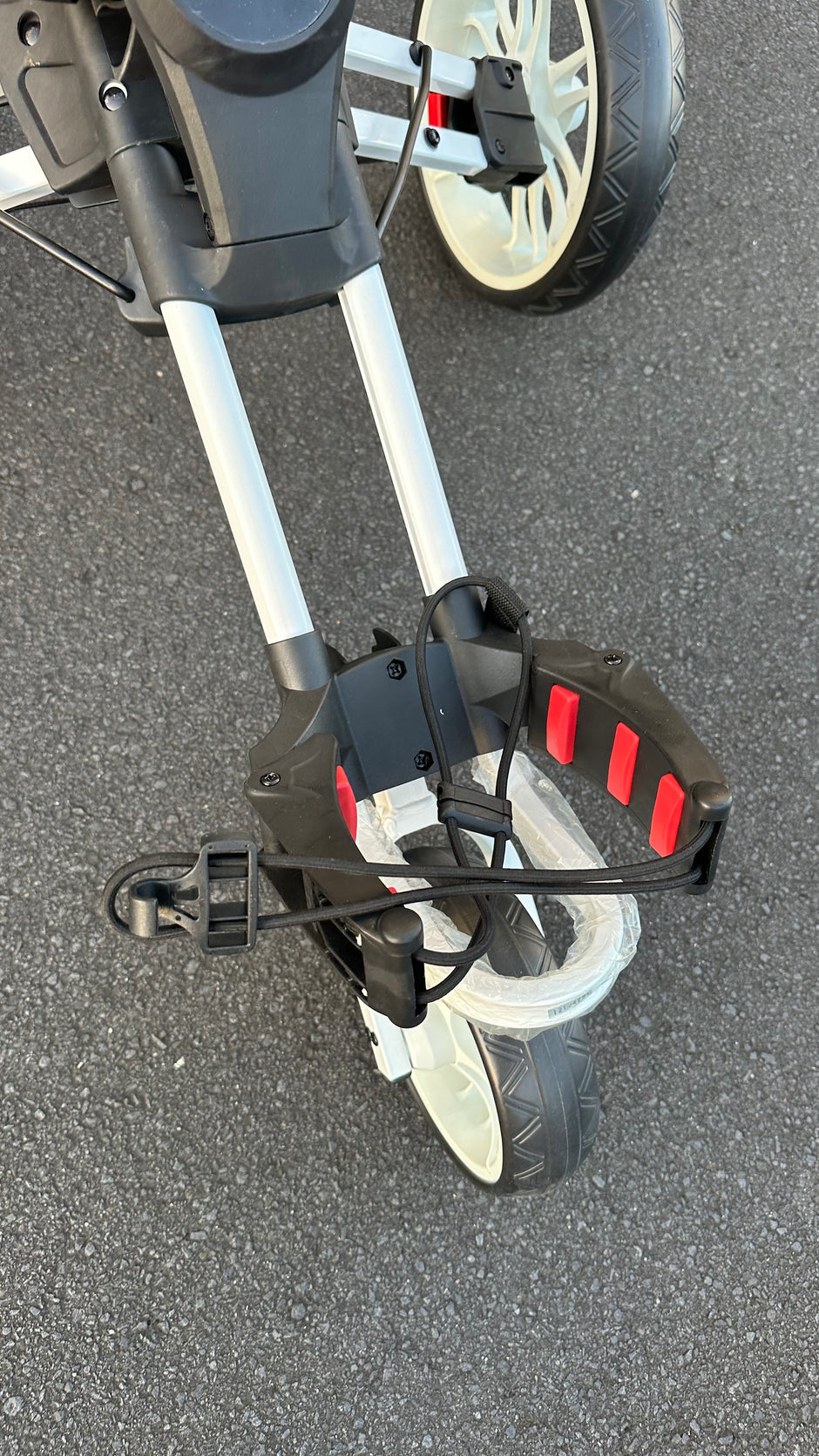 Golf COPENHAGEN Golf Trundler Foldable Golf Push Cart 3-Wheel Golf Trolley BK