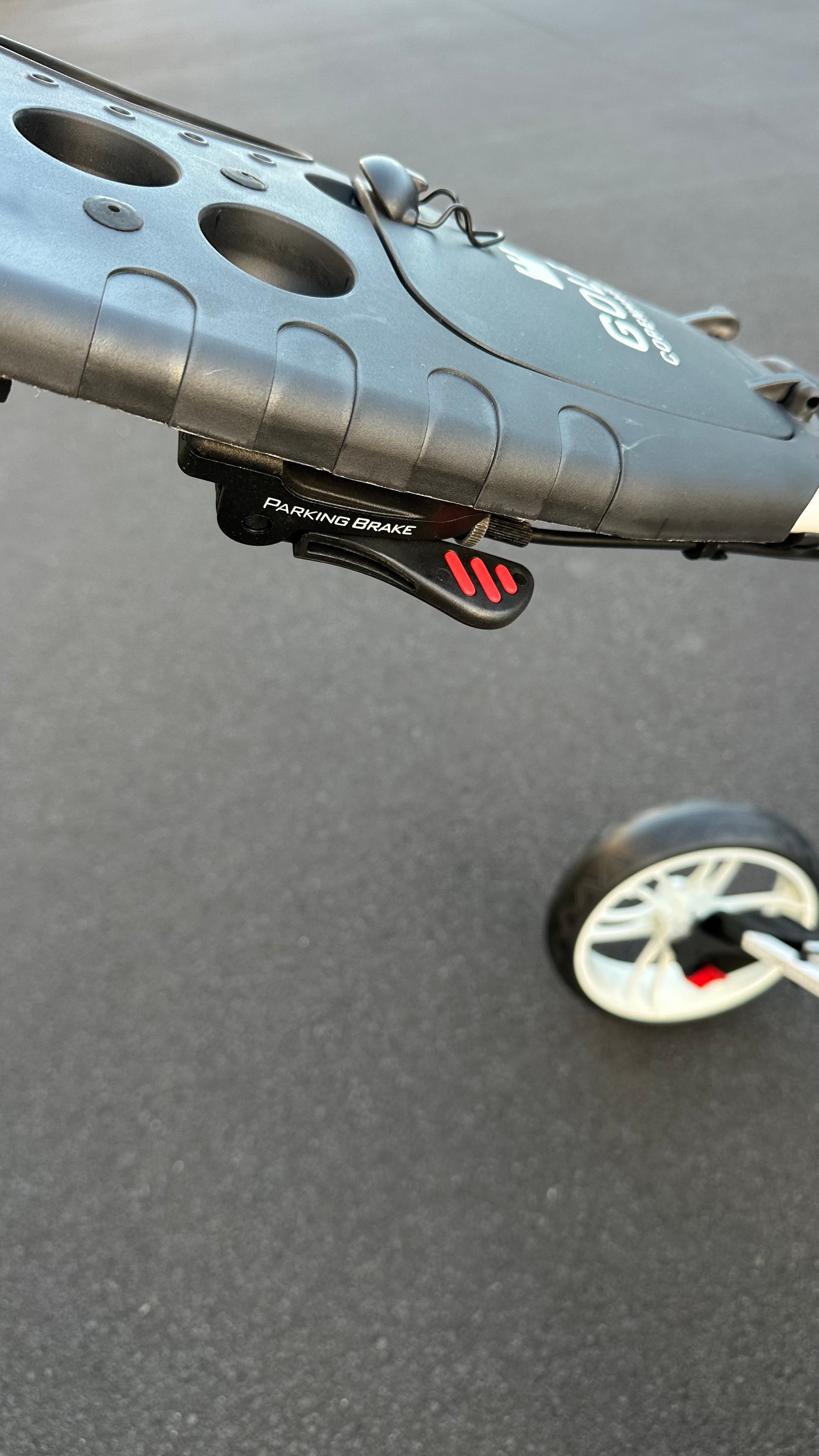 Golf COPENHAGEN Golf Trundler Foldable Golf Push Cart 3-Wheel Golf Trolley BK