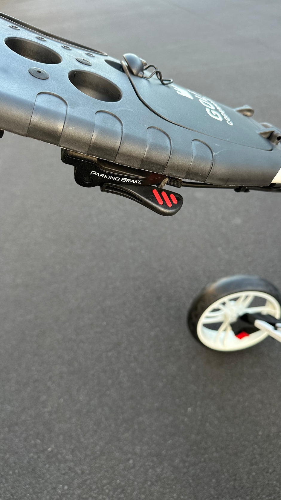 Golf COPENHAGEN Golf Trundler Foldable Golf Push Cart 3-Wheel Golf Trolley BK