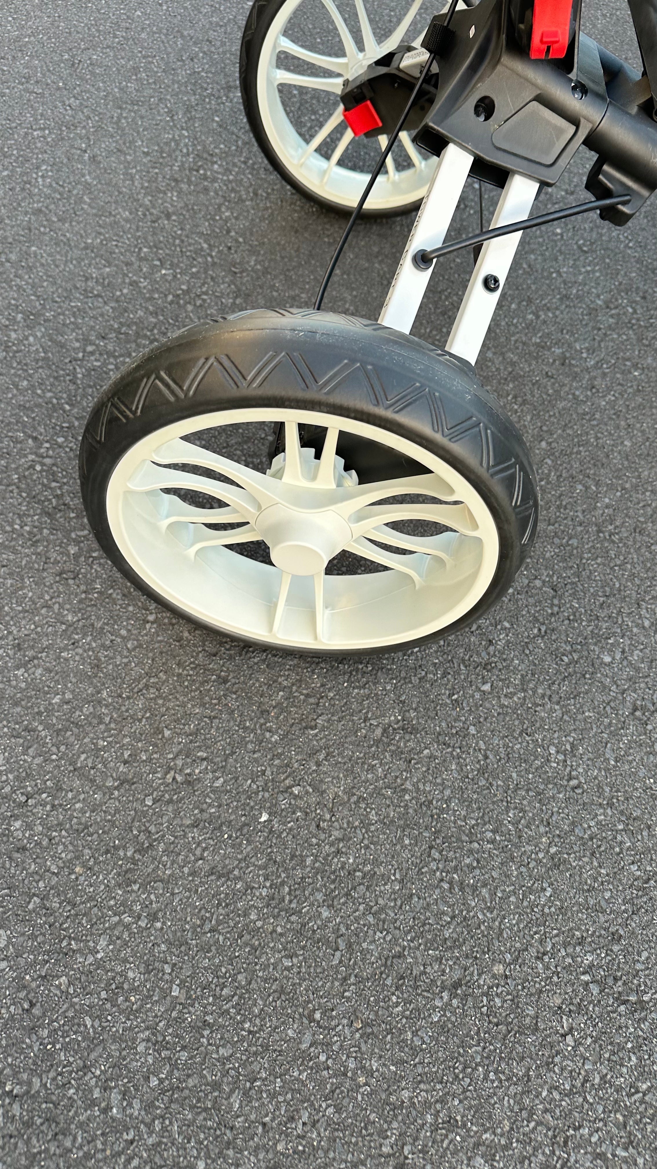 Golf COPENHAGEN Golf Trundler Foldable Golf Push Cart 3-Wheel Golf Trolley BK