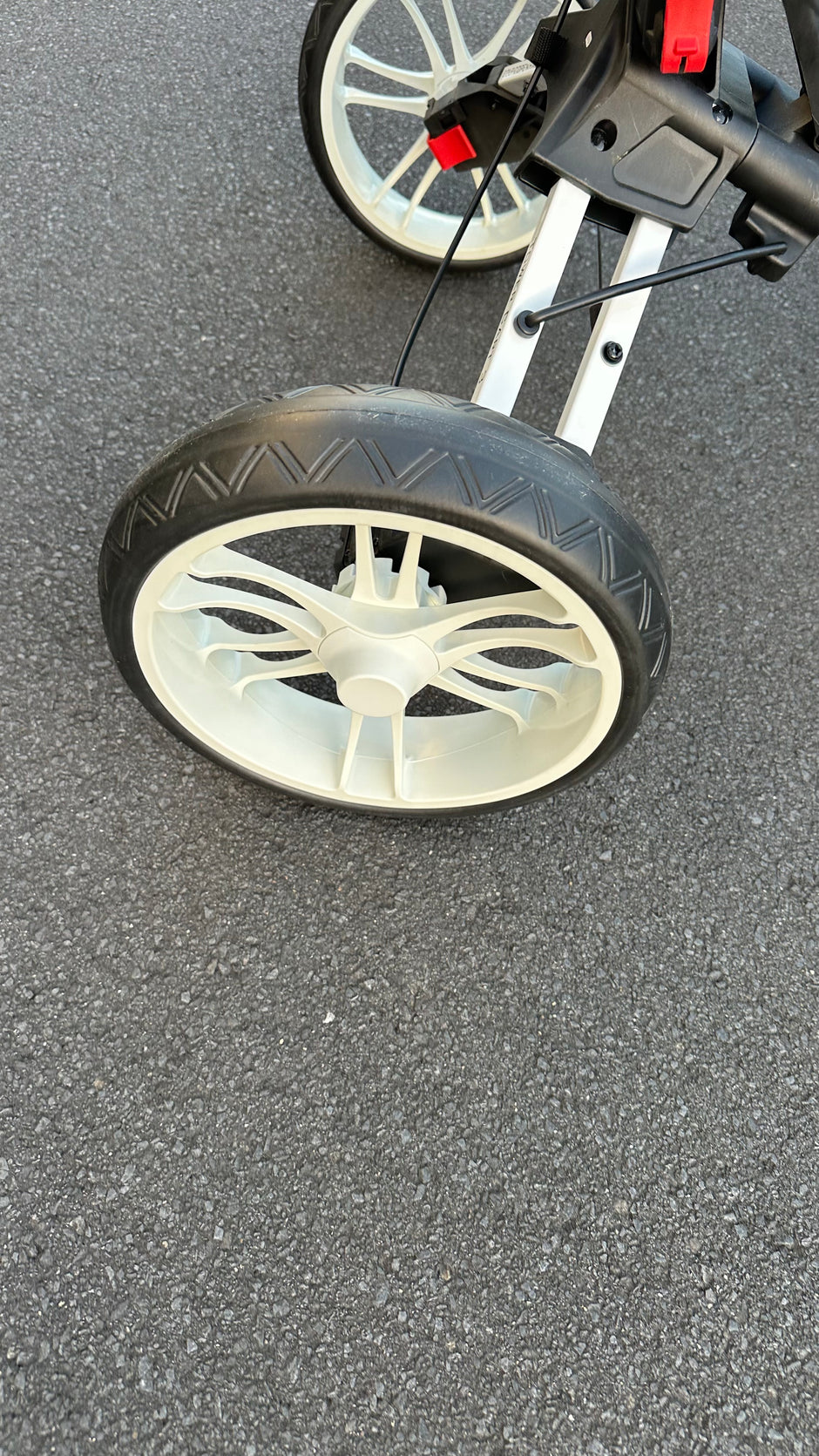 Golf COPENHAGEN Golf Trundler Foldable Golf Push Cart 3-Wheel Golf Trolley BK