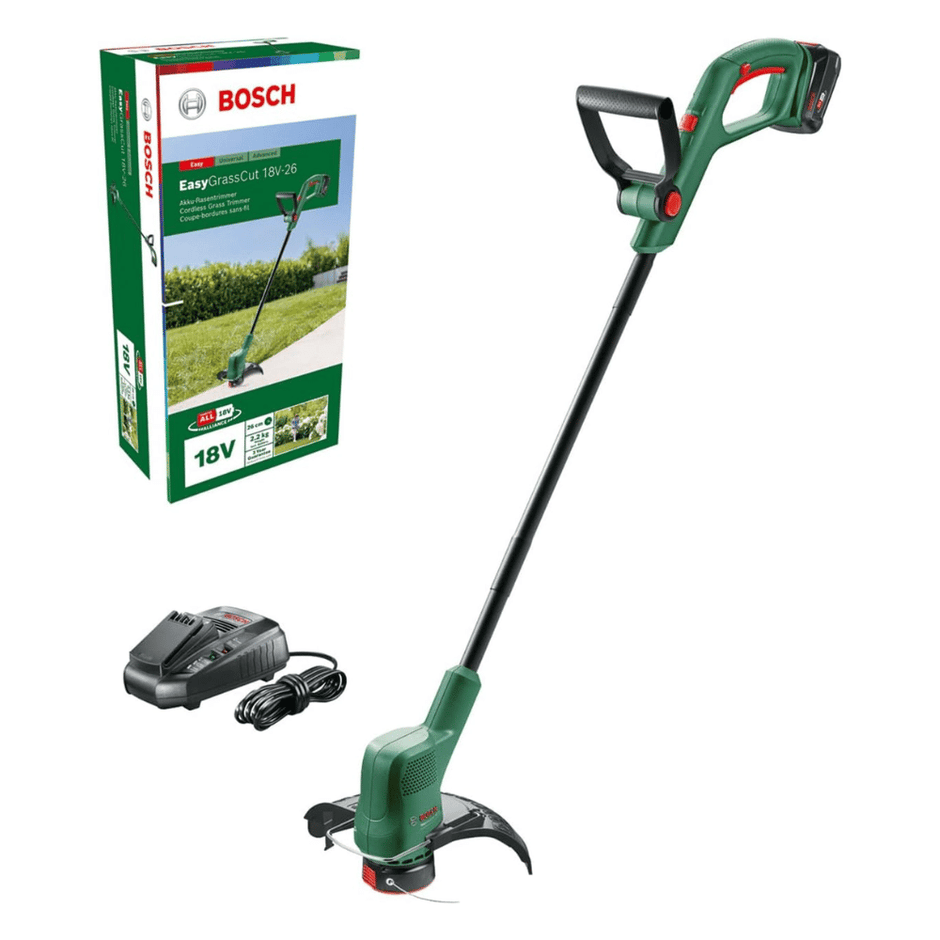 Bosch Cordless Lawn Grass Line Trimmer with 1 Battery & Charger
