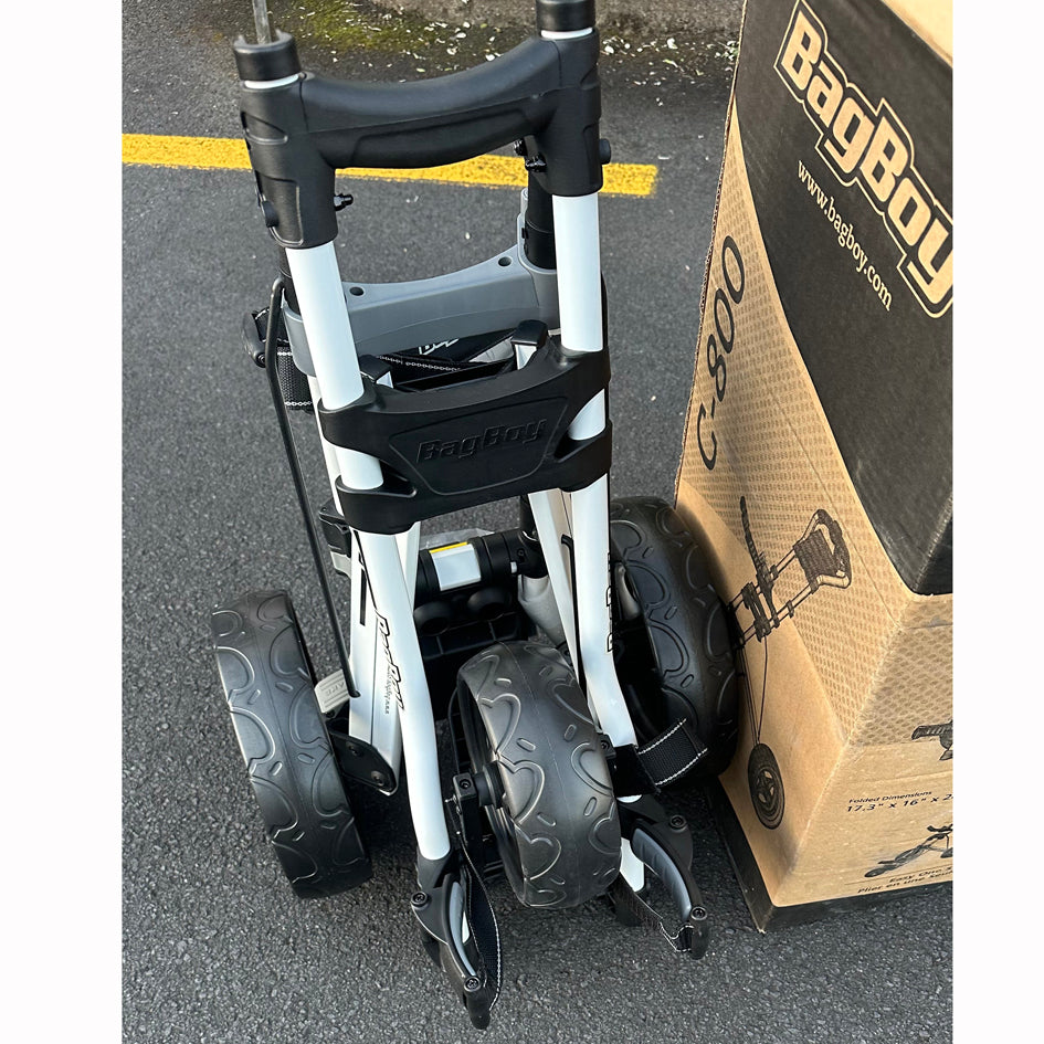 Bag Boy C800 Golf Trundler Golf Trolley quick release folding golf 3 Wheel push cart with drink holder