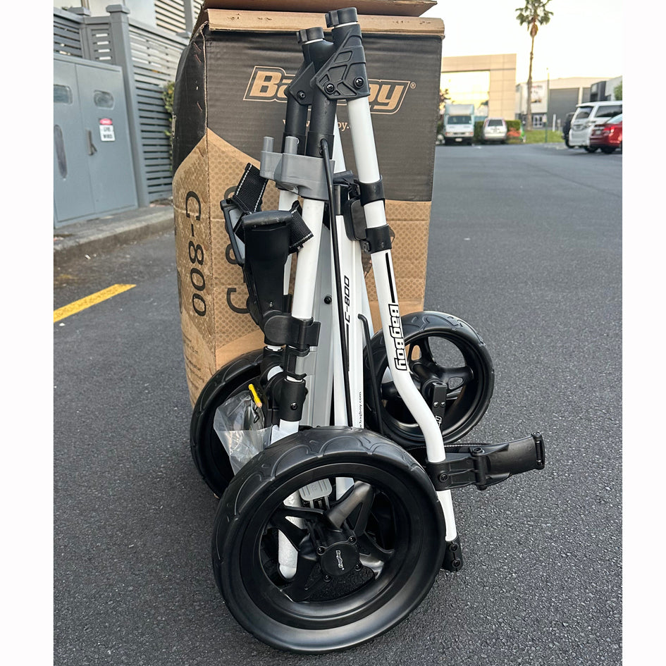 Bag Boy C800 Golf Trundler Golf Trolley quick release folding golf 3 Wheel push cart with drink holder