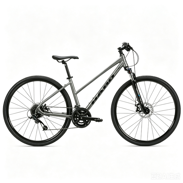 Haro Bridgeport ST 700C Hybrid Bike – Matte Light Charcoal