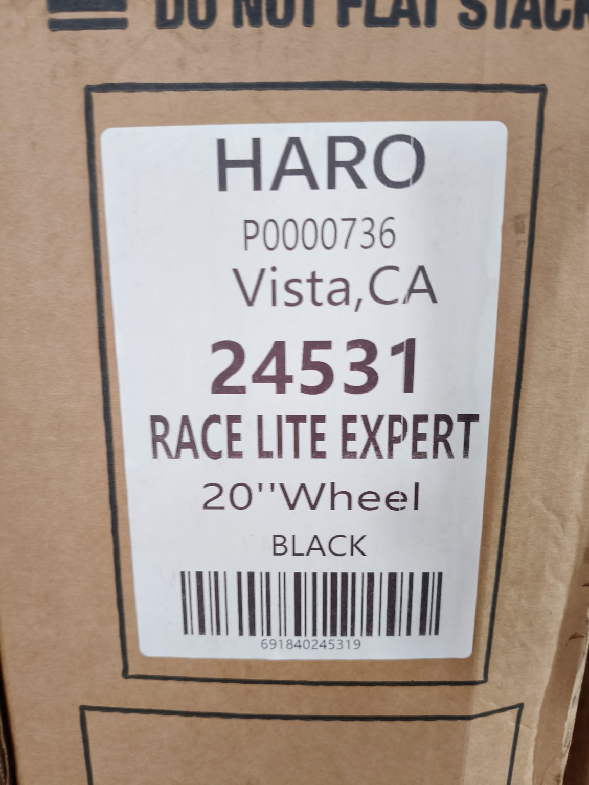 HARO RACE LITE EXPERT 20‘’ Black 24531