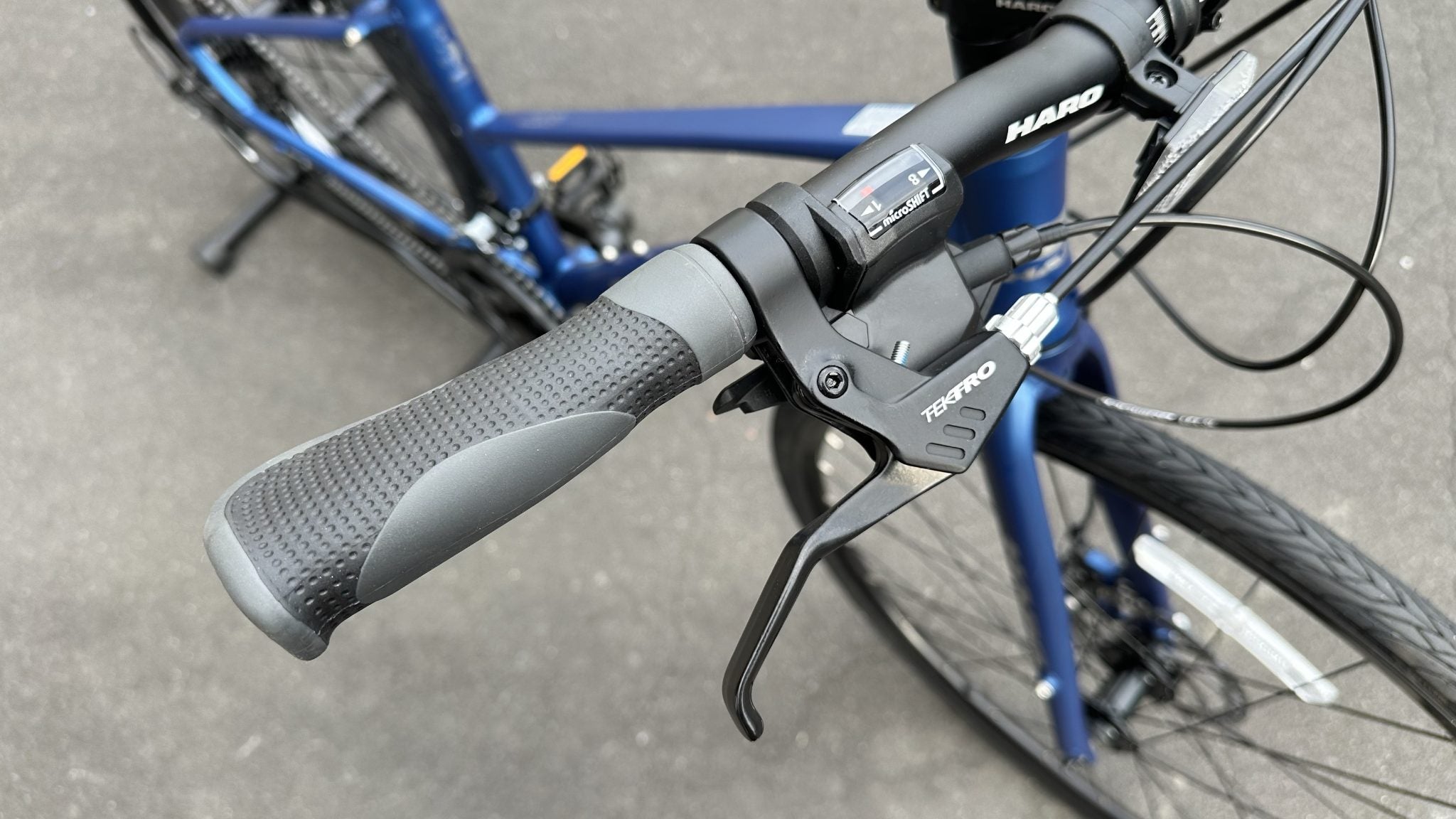 Metallic Blue Haro Aeras ST 700C Hybrid Bike Step Through Disc Brakes XS S