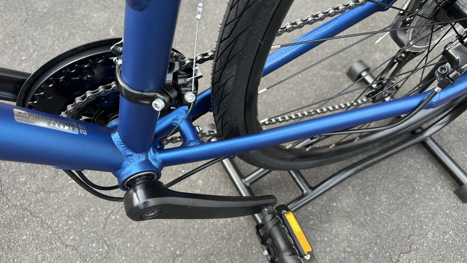 Metallic Blue Haro Aeras ST 700C Hybrid Bike Step Through Disc Brakes XS S