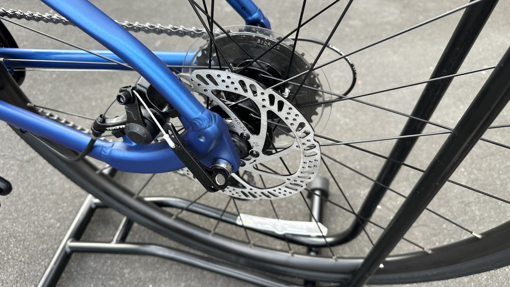 Metallic Blue Haro Aeras ST 700C Hybrid Bike Step Through Disc Brakes XS S