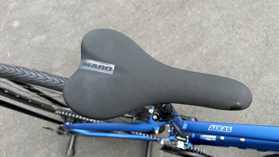 Metallic Blue Haro Aeras ST 700C Hybrid Bike Step Through Disc Brakes XS S