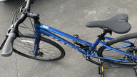 Metallic Blue Haro Aeras ST 700C Hybrid Bike Step Through Disc Brakes XS S