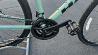 Metallic Blue Haro Aeras ST 700C Hybrid Bike Step Through Disc Brakes XS S