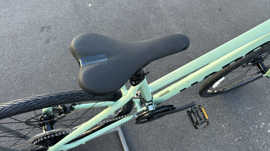 Metallic Blue Haro Aeras ST 700C Hybrid Bike Step Through Disc Brakes XS S