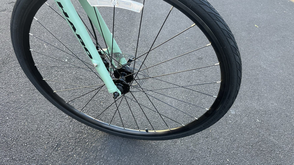 Metallic Blue Haro Aeras ST 700C Hybrid Bike Step Through Disc Brakes XS S