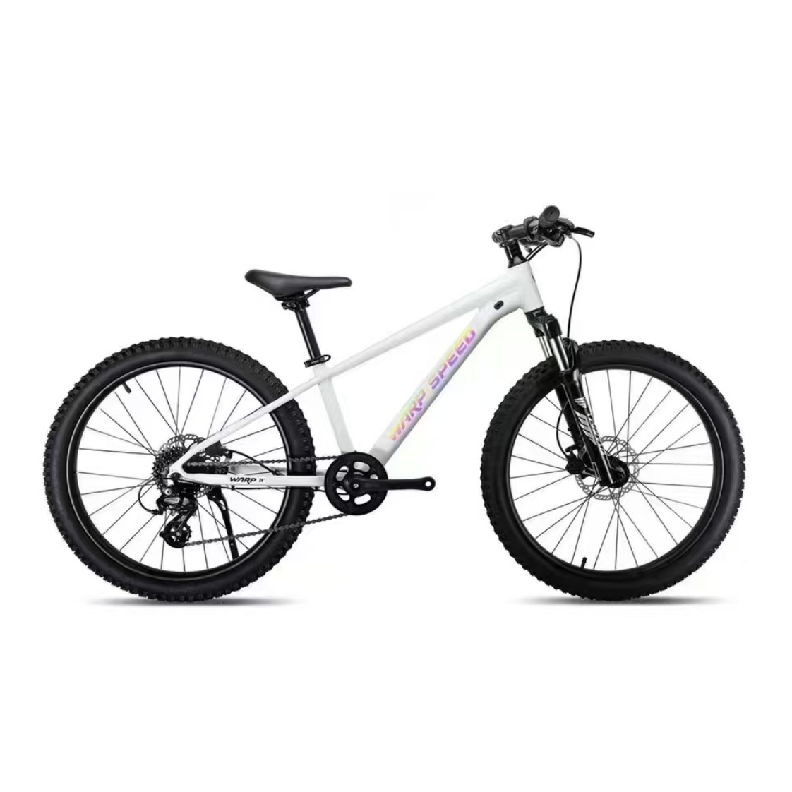 AB Bikes Kids Bikes Wrap Mountain bike in white – side view