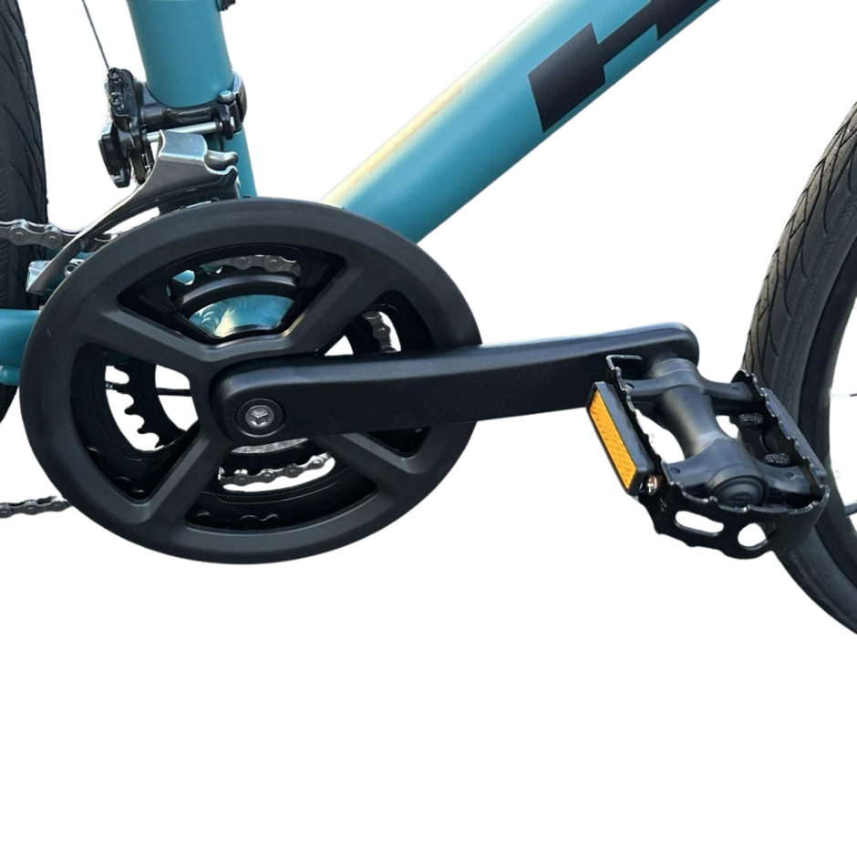 八月特惠 Haro Aeras 700C 混合动力自行车 – 哑光深水蓝