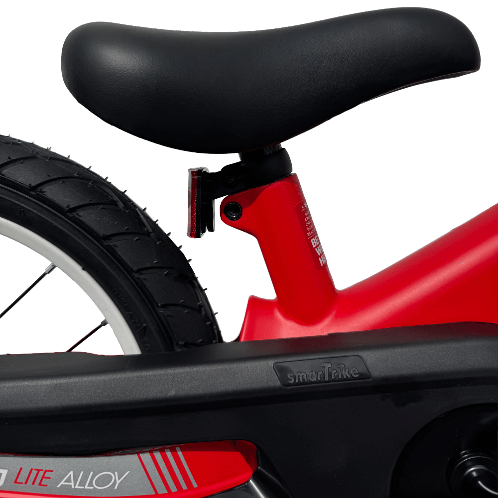 AB Bikes Kids Bikes XTend in red – bike seat view