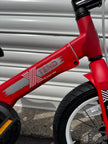 AB Bikes Kids Bikes XTend in red – top tube view