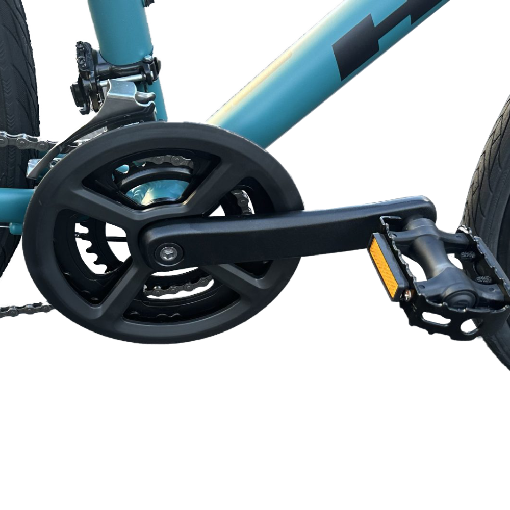 八月特惠 Haro Aeras 700C 混合动力自行车 – 哑光深水蓝