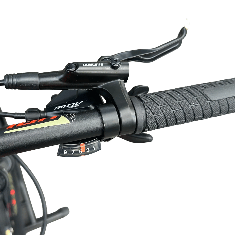 AB Bikes Mountain Bike UPLAND Vanguard in green – rear gear view