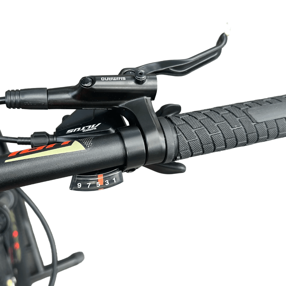 AB Bikes Mountain Bike UPLAND Vanguard in green – rear gear view