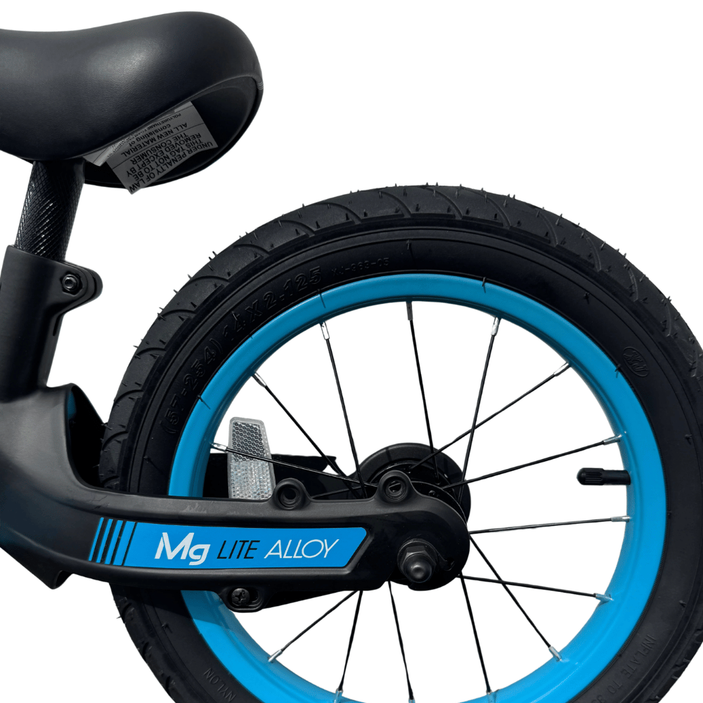 AB Bikes Kids Bikes XTend in blue – rear wheel view