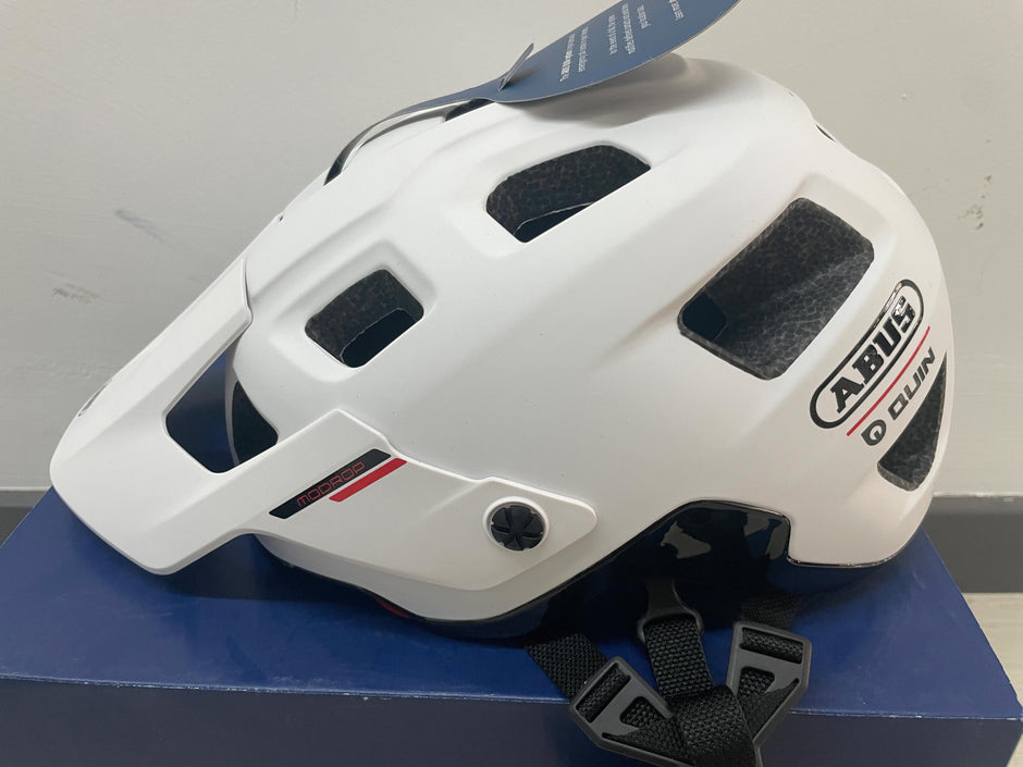 ABUS-MoDrop-QUIN-Helmet-white side– AB Bikes Auckland NZ