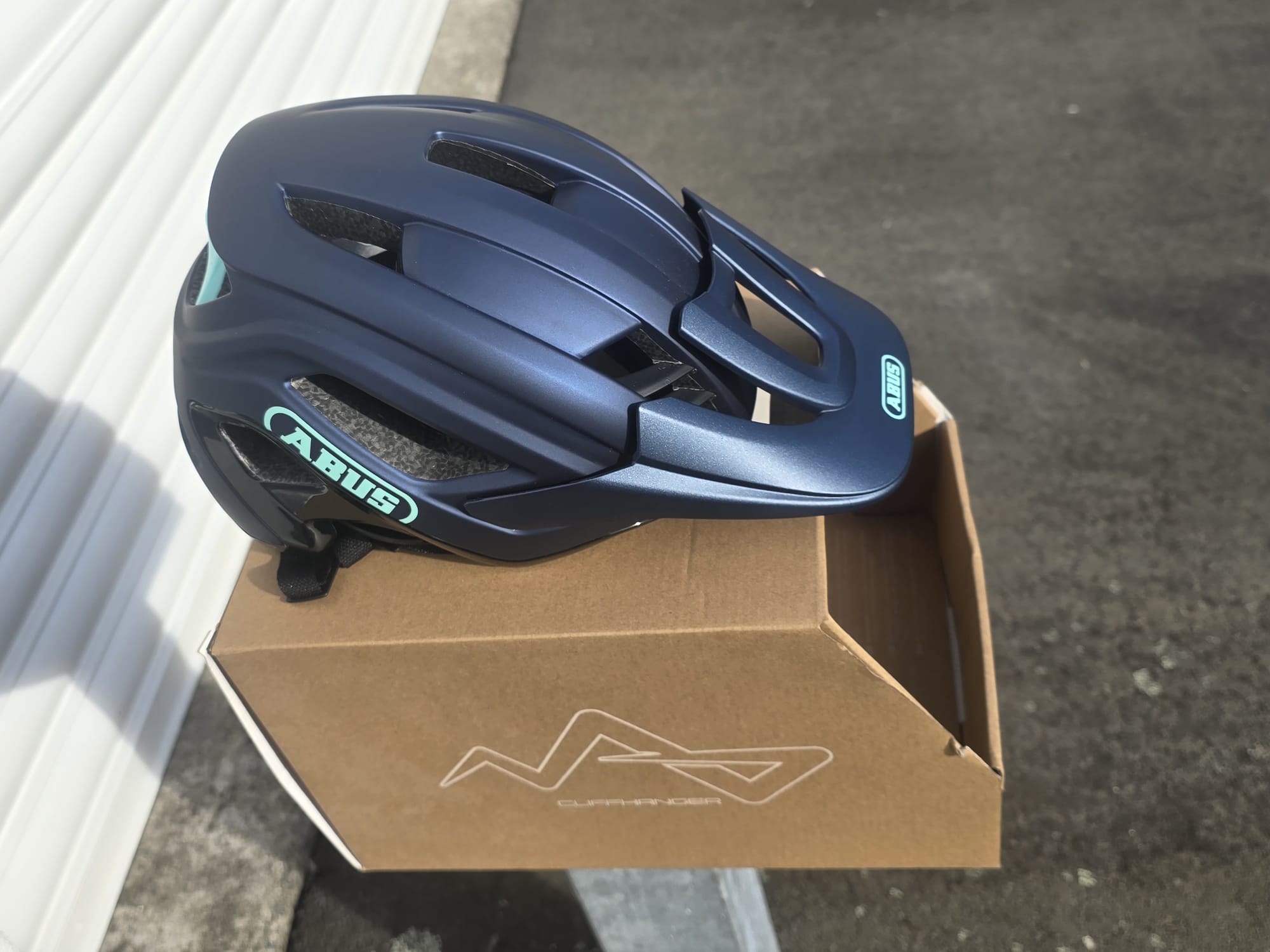 AB Bikes Accessories Abus Helmet in blue – left side view