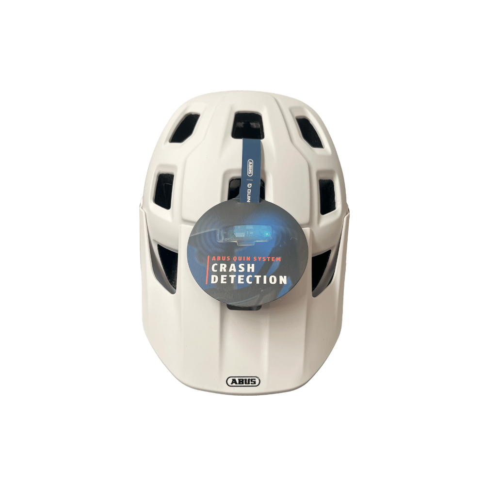 AB Bikes Accessories ABUS MoDrop QUIN Helmet in white – top view