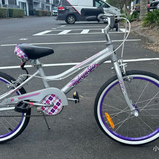 AB Bikes Kid Bike Rental Asahi in silver – side view