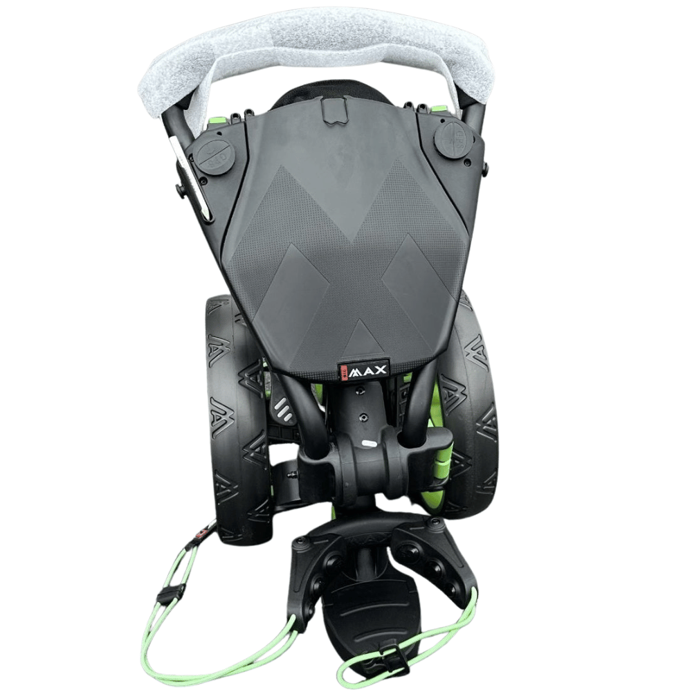 AB Bikes Golf Trundler Big Max Blade IQ+ in green and black – folding front view