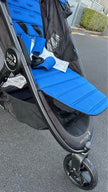 AB Bikes baby stroller baby jogger city mini GT2 in blue – front side view