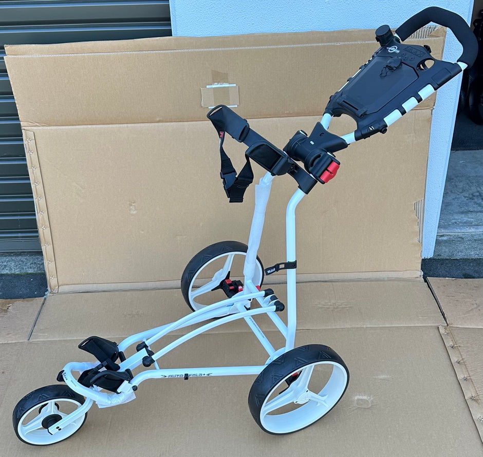 AB Bikes Golf Trundler Big Max Autofold+ in white – side view