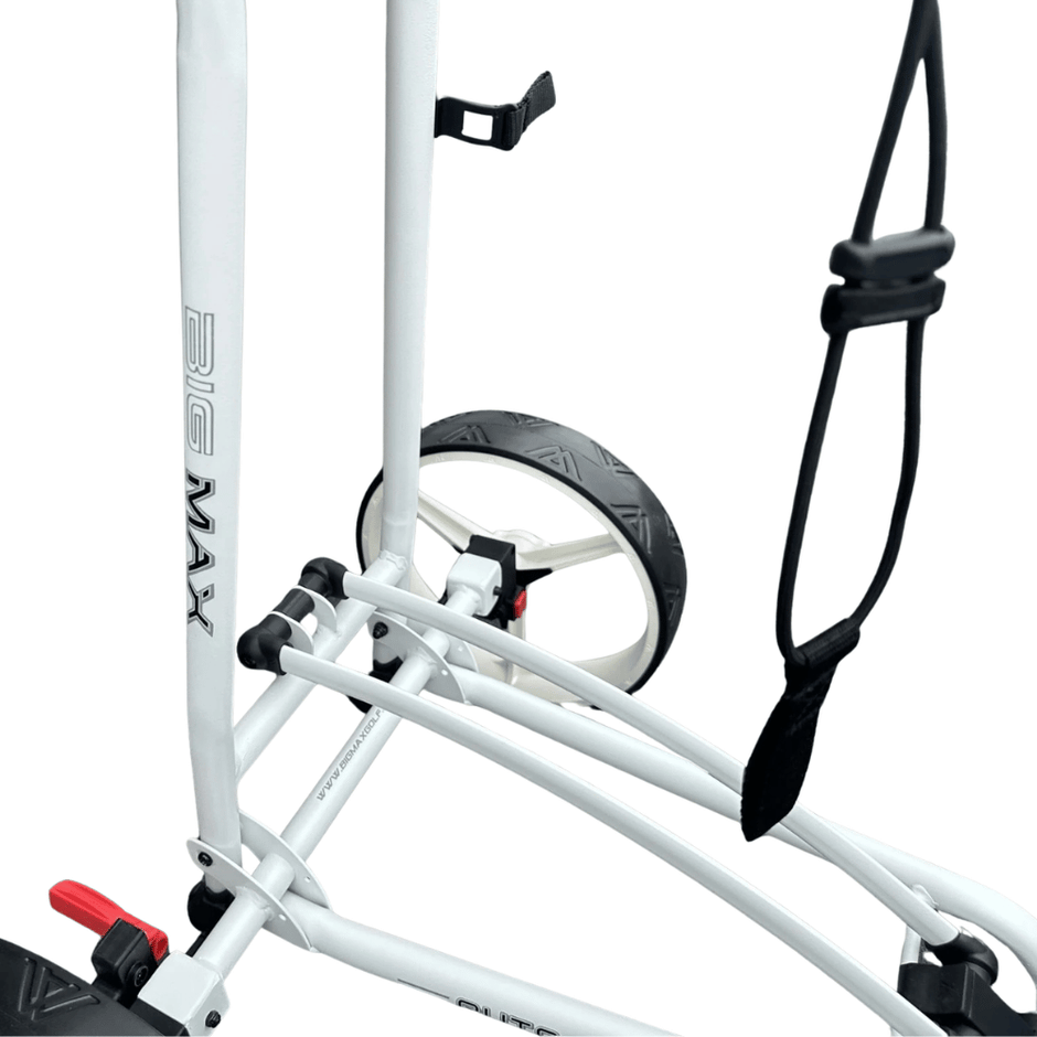 AB Bikes Golf Trundler BigMax Autofold FF in white – rear wheel view