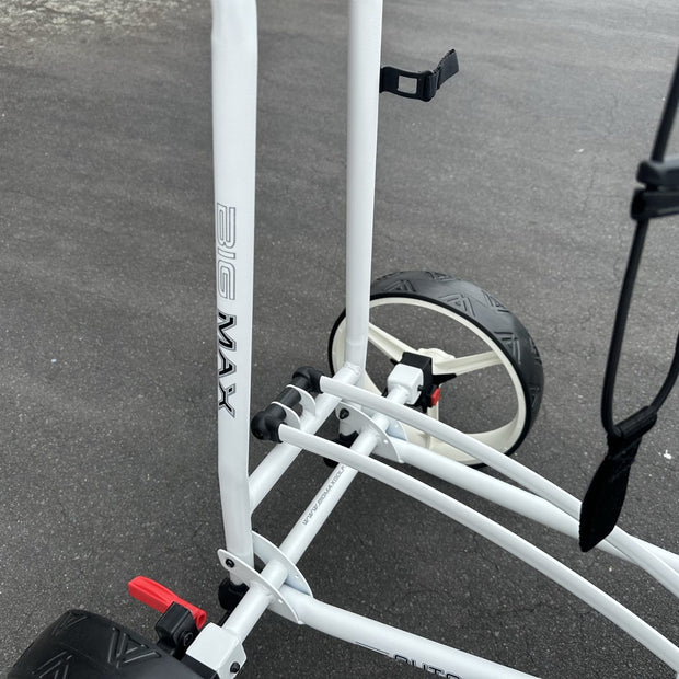 AB Bikes Golf Trundler BigMax Autofold FF in white – rear wheel view