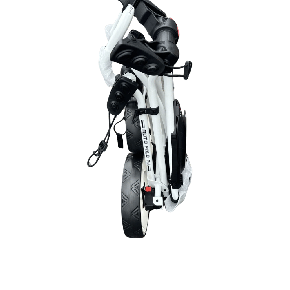 AB Bikes Golf Trundler BigMax Autofold FF in white – folding side view