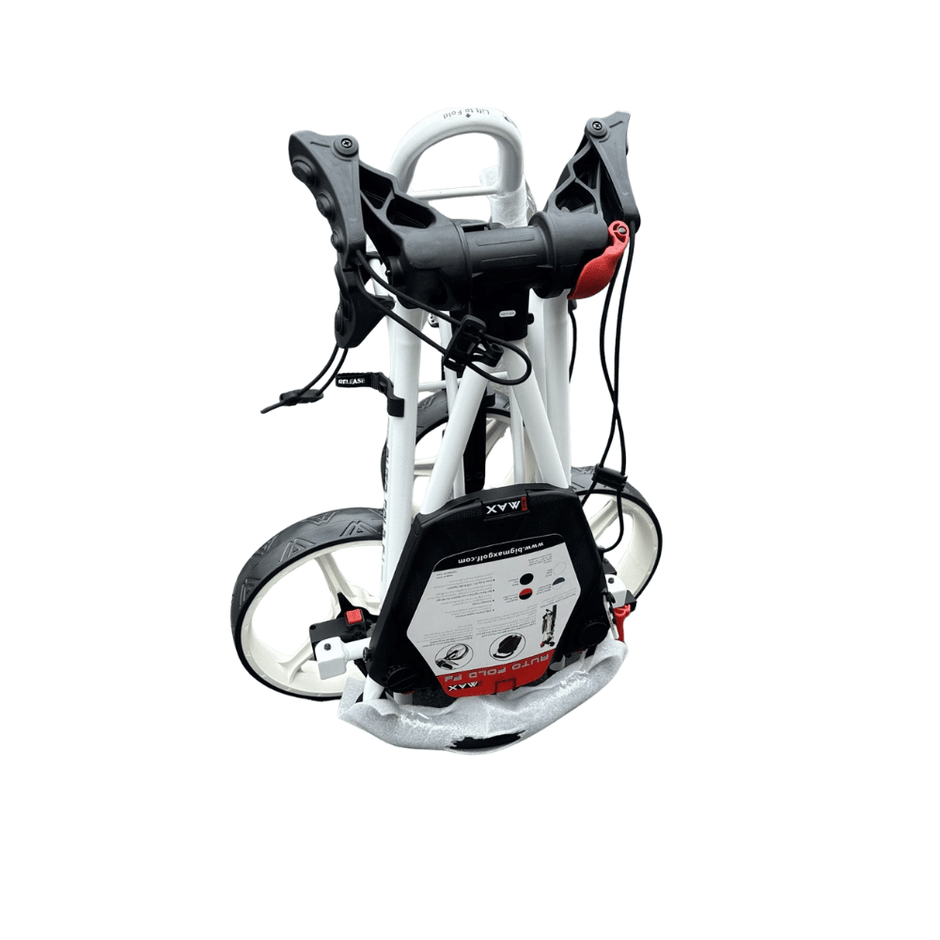 AB Bikes Golf Trundler BigMax Autofold FF in white – folding front view