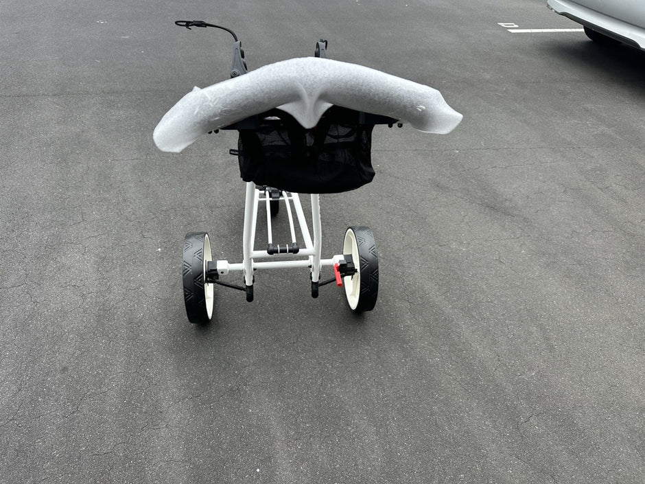 AB Bikes Golf Trundler BigMax Autofold FF in white – back view