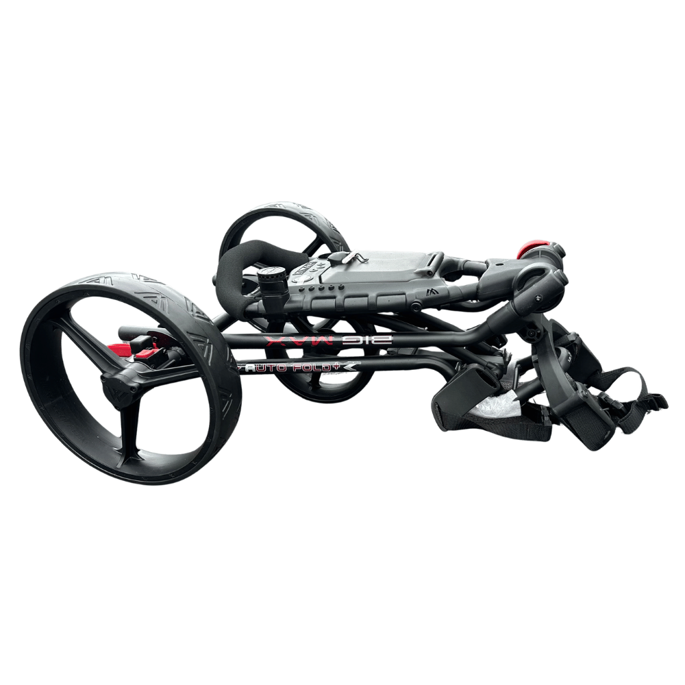 AB Bikes Golf Trundler Big Max Autofold+ in black – folding side view