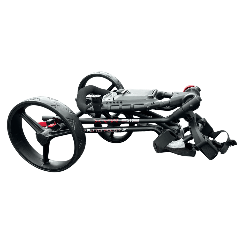 AB Bikes Golf Trundler Big Max Autofold+ in black – folding side view