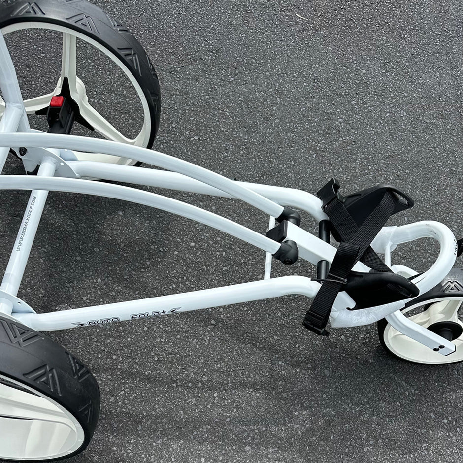 AB Bikes Golf Trundler Big Max Autofold+ in white – top view