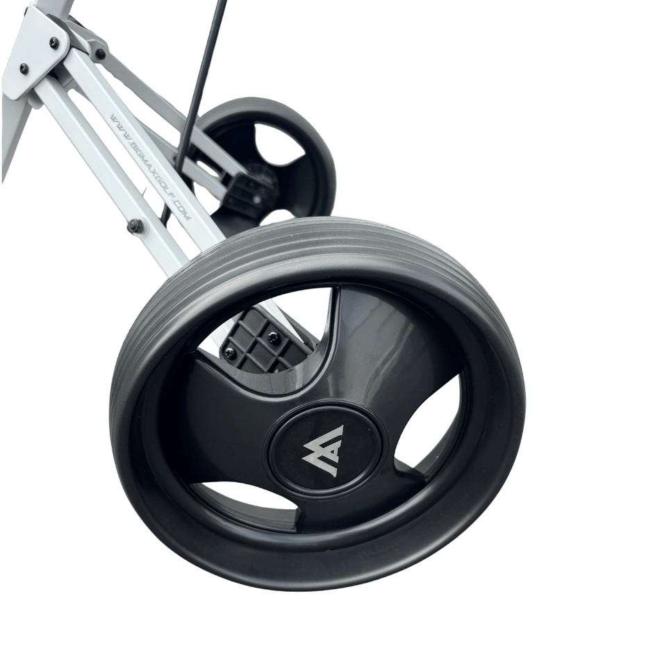 AB Bikes Golf Trundler Big Max Basic in white – rear wheel view