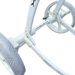 AB Bikes Golf Trundler Big Max Blade in white – rear wheel view