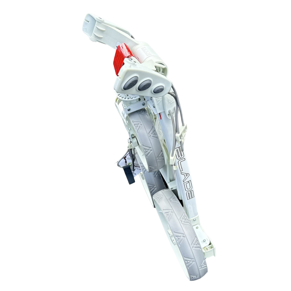 AB Bikes Golf Trundler Big Max Blade in white – folding side view
