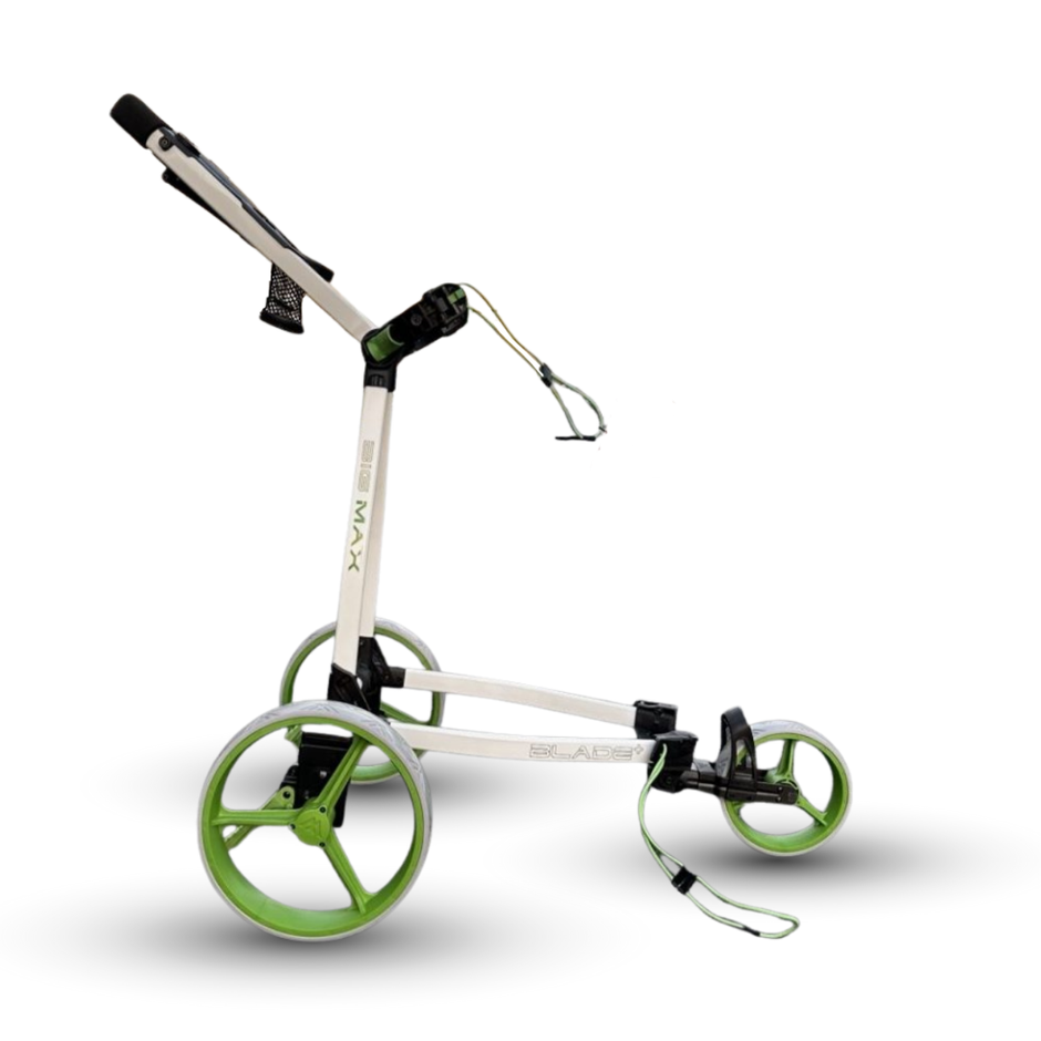 BIG MAX BLADE+  Golf Trundler Trolley Golf push cart FLATFOLD
